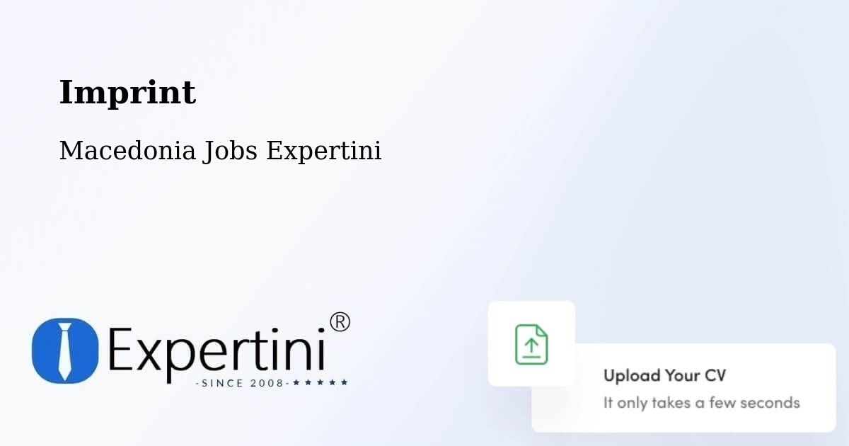 Imprint – Matejce - Macedonia Jobs Expertini